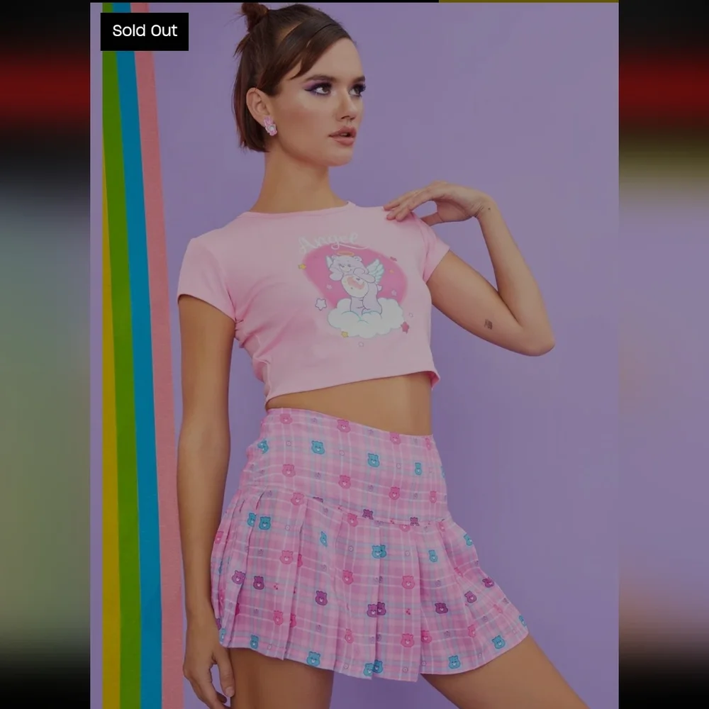 Dolls Kill Harmony In My Heart Plaid Mini Skirt
